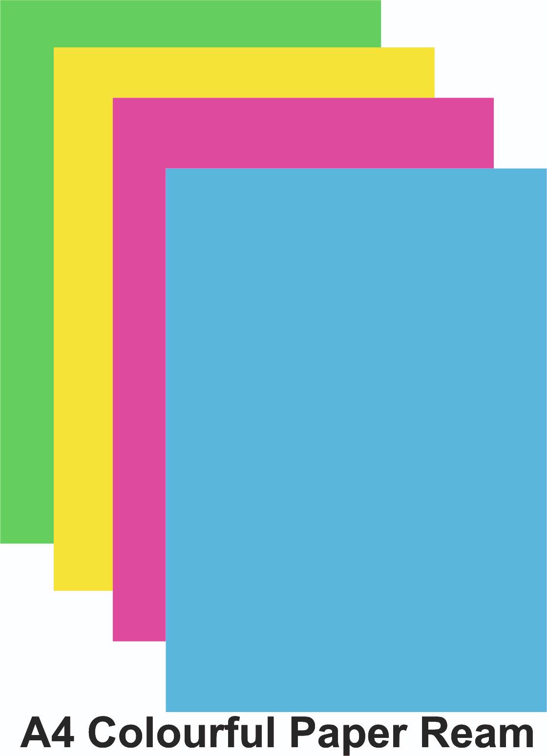 A4 Colourful Paper Ream