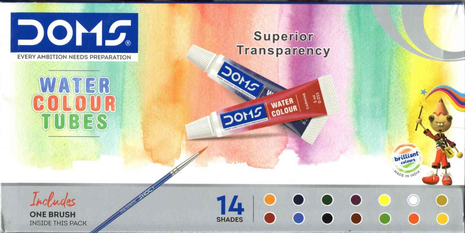 Water Colour Tubes 14 Shades